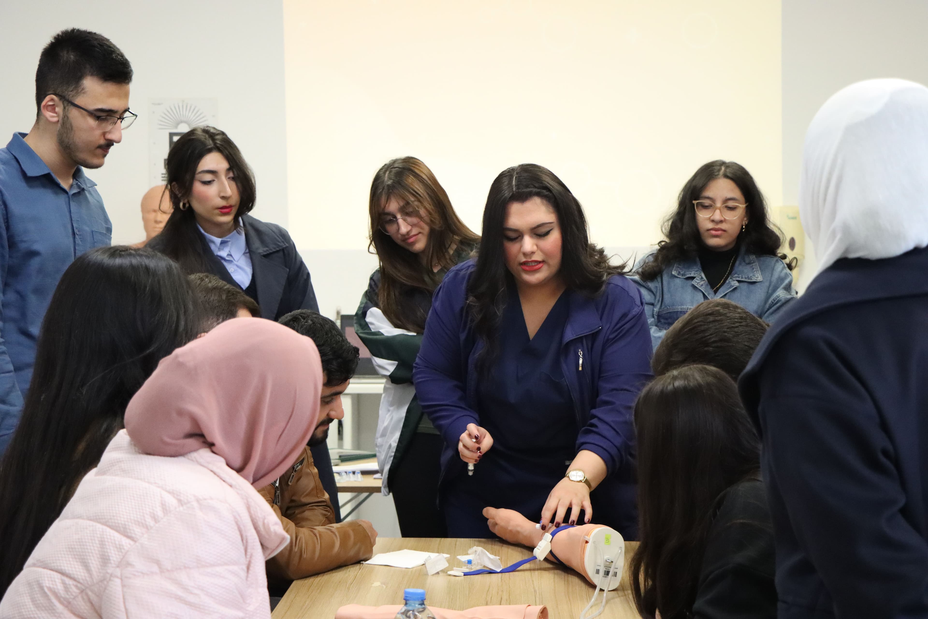 MedHand students taking part in clinical education